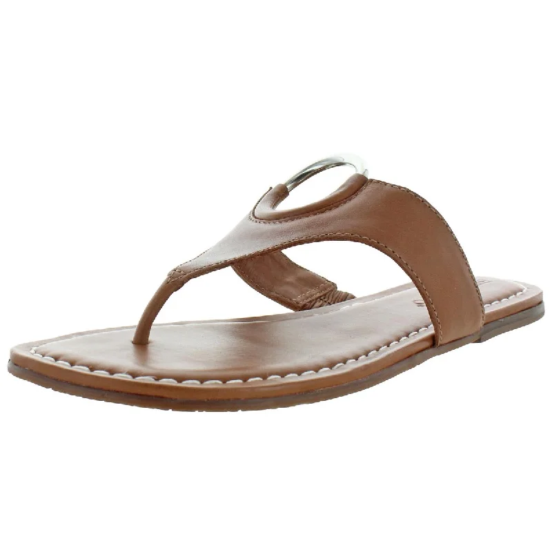 Bernardo Women's Mallory Antique Leather O-Ring T-Strap Sandals