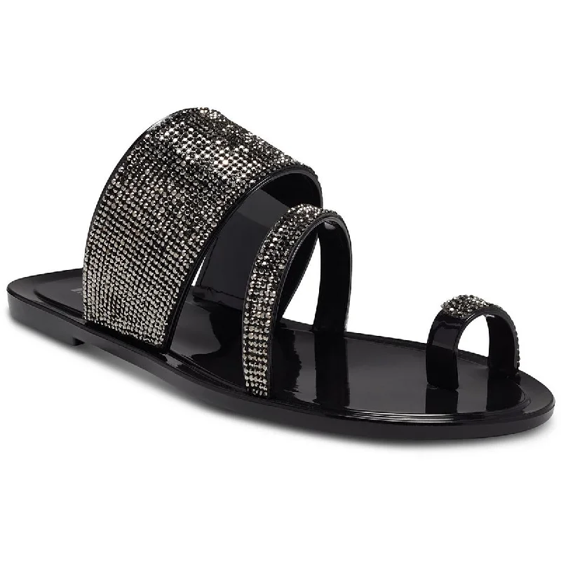 INC Womens Gianolo Rhinestone Flat Sandals