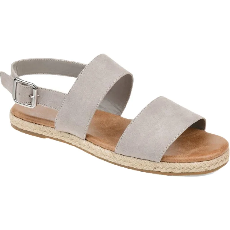 Journee Collection Womens Georgia Buckle Ankle Strap Footbed Sandals