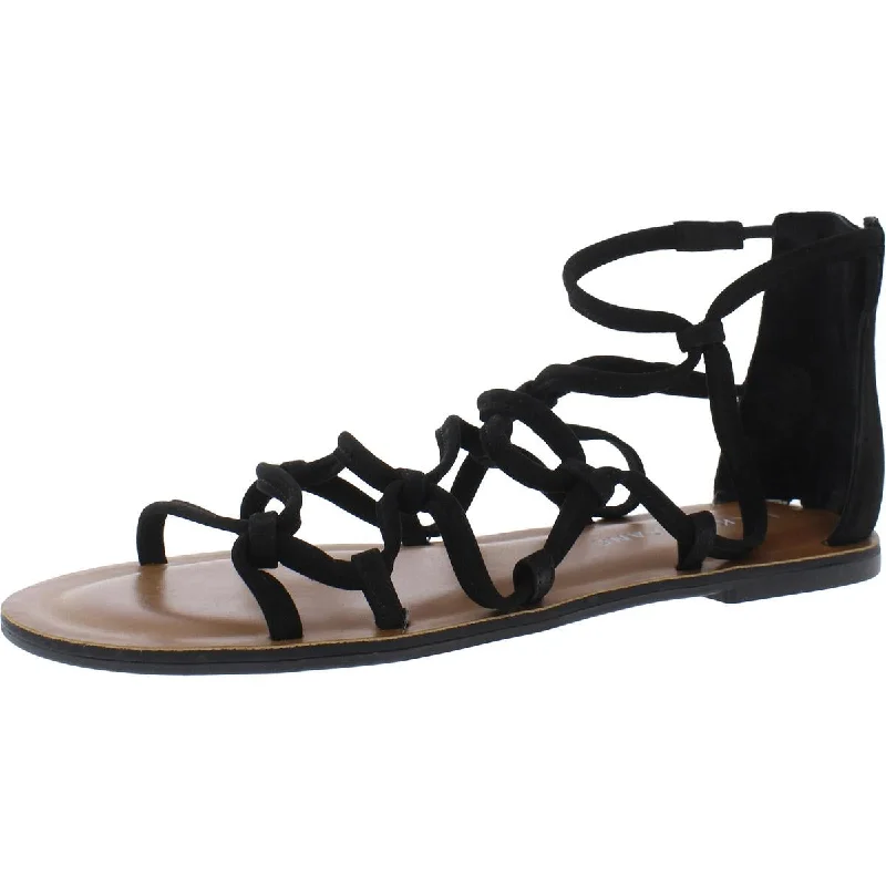 Lucky Brand Womens Anisha Leather Strappy Gladiator Sandals