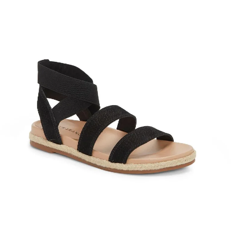 Lucky Brand Womens Dilane Nubuck Ankle Strap Flatform Sandals