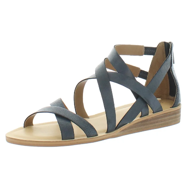 Lucky Brand Womens Helenka Leather Strappy Gladiator Sandals