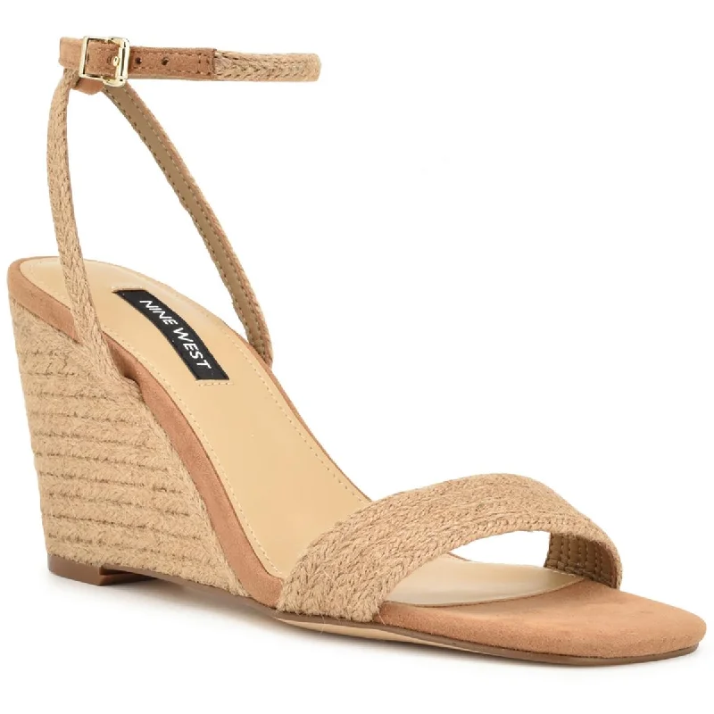 Nine West Womens Wedge Ankle Strap Wedge Sandals