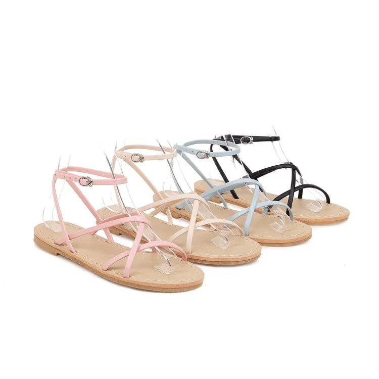 Women's's Cross Strap Flat Sandals