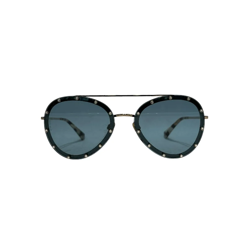 VALENTINO/Sunglasses/Metal/BLU/Studded Embellished Aviator