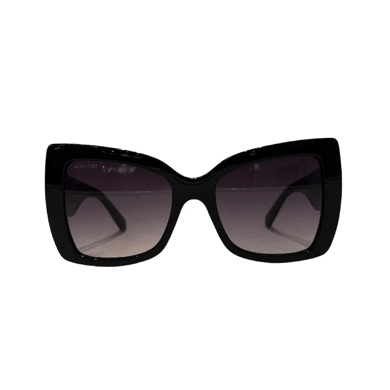 Swarovski/Sunglasses/Celluloid/BLK/Black Butterfly Oversized Gem