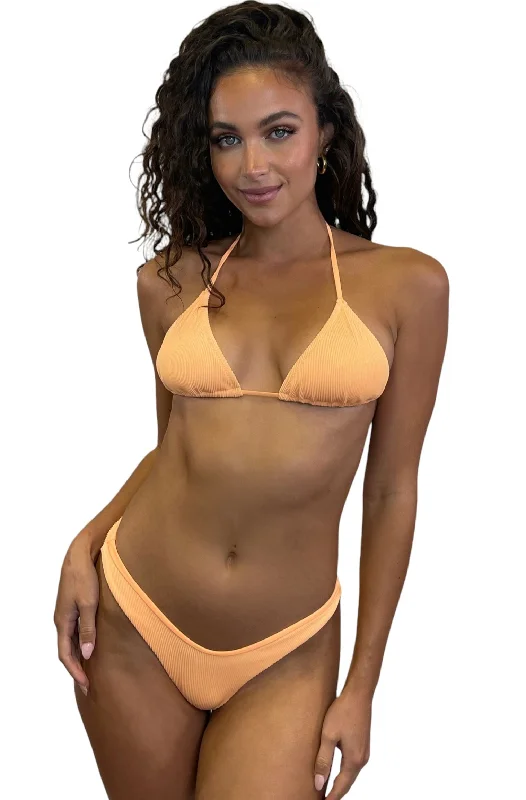 ARISTA Y CUT BOTTOM  - RIBBED MANGO