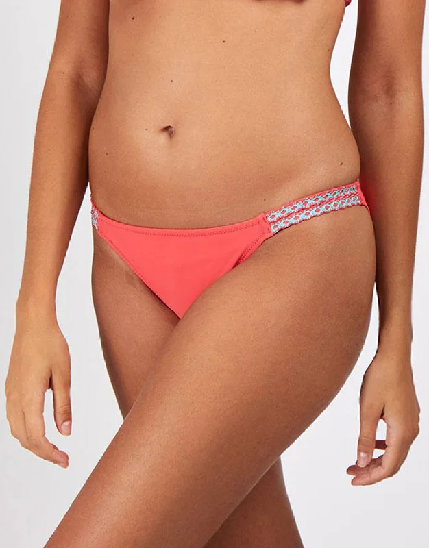 Sunspring Cuxa Hipster Bikini Bottom - Coral