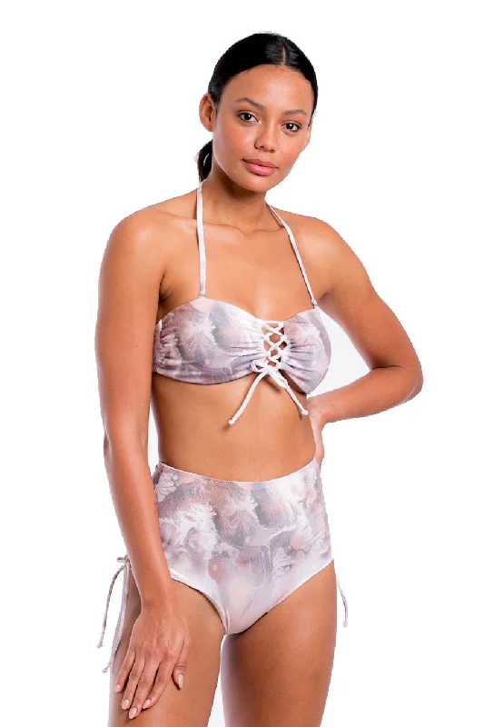 Beige Cristal High Waist Bikini