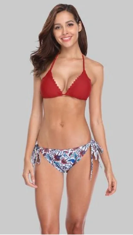 BRIANNA - Halter Top Bikini Set