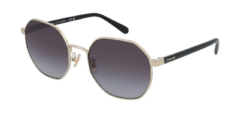 Coach Women's 56mm Shiny Light Gold Sunglasses