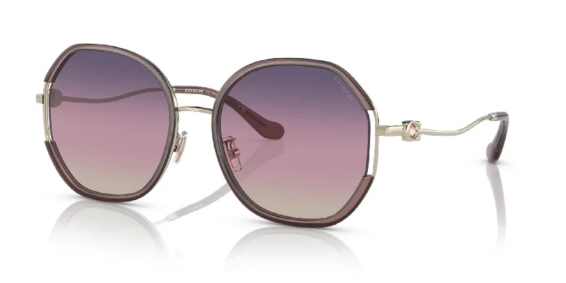 Coach Women's 59mm Light Gold/Pink Sunglasses