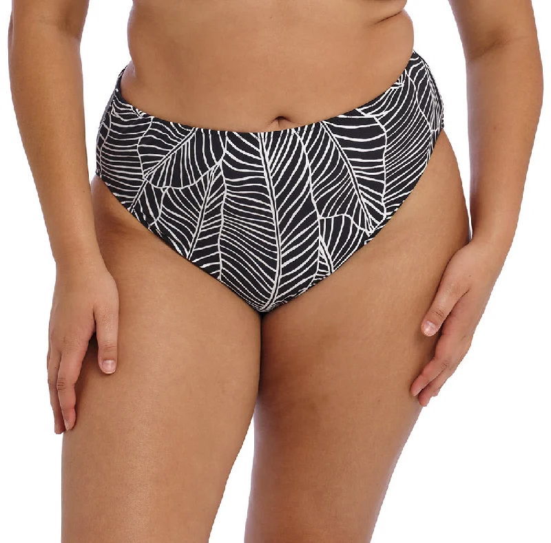 Elomi Swimwear Kata Beach Black Mid Rise Bikini Brief Bottom 801772