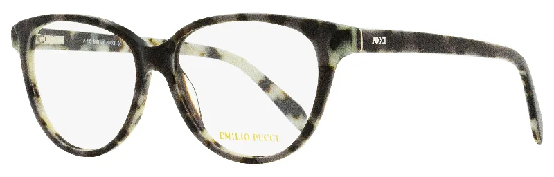 Emilio Pucci Women's Oval Eyeglasses EP5077 020 Gray Havana 53mm