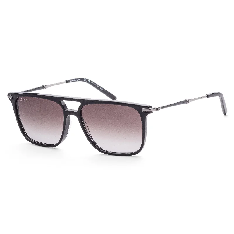 Ferragamo Men's 57 mm Black Sunglasses SF966S-001