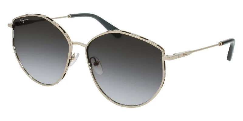 Ferragamo Women's 60 mm Rose Gold Grey Sunglasses