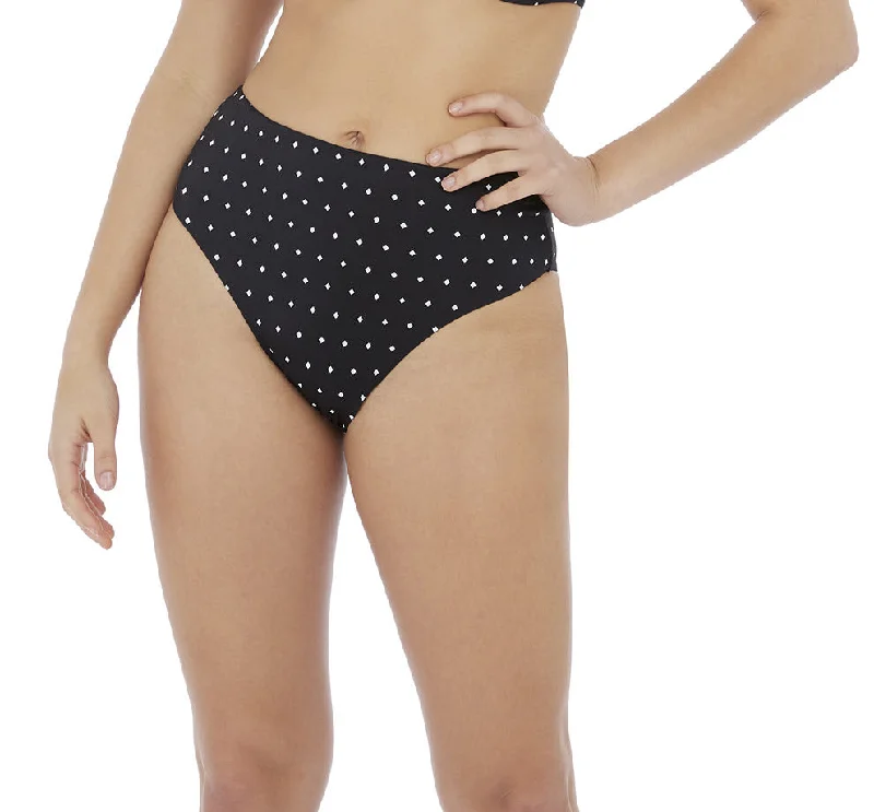 Freya Swimwear Jewel Cove Black High Waist Bikini Bottom 7236