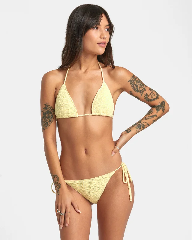 Glory Triangle Bikini Top - Lemon