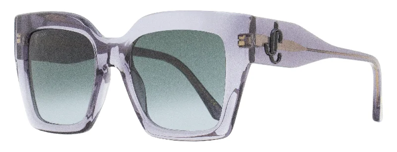 Jimmy Choo Women's Square Sunglasses Eleni /G/N R6S9O Transparent Gray 53mm