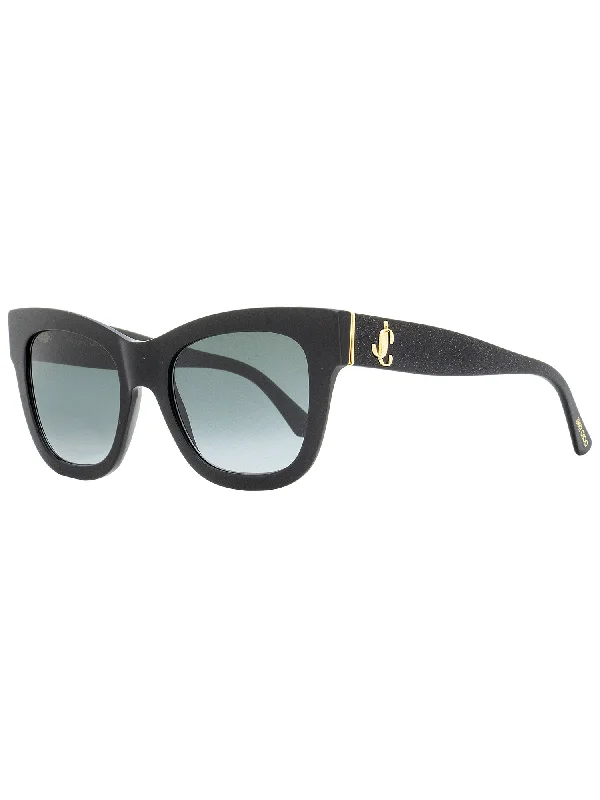 Jimmy Choo Women's Square Sunglasses Jan/S DXF9O Black/Gold/Glitter 52mm