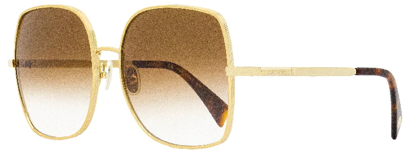 Lanvin Women's Square Sunglasses LNV106S 740 Gold/Havana 60mm