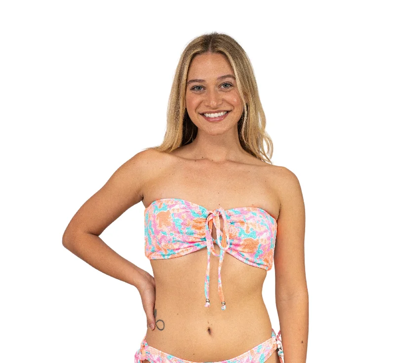 Love Trip Tie Front Bandeau Top