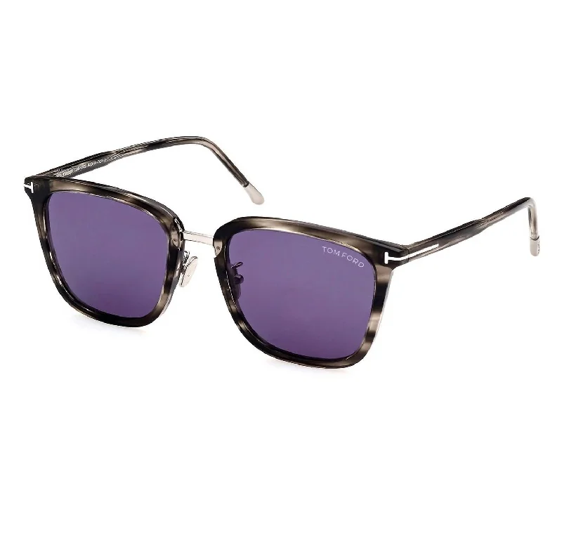 Men's Ft0949-D Sunglasses In Coloured Havana  / Blue