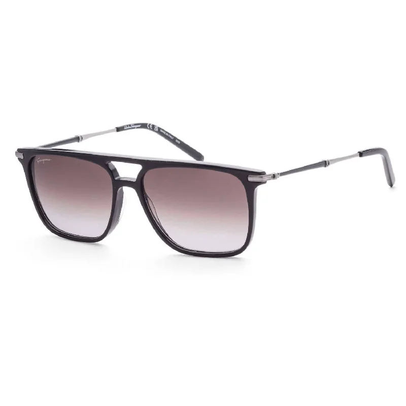 Men's Sf966S Sunglasses In Black / Grey Gradient