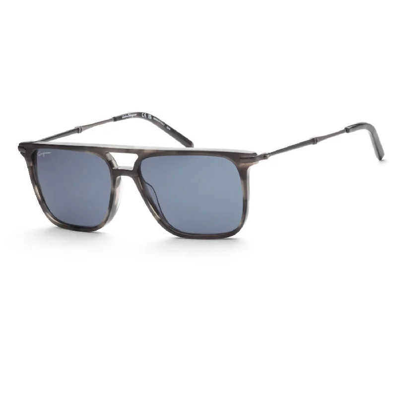 Men's Sf966S Sunglasses In Striped Grey/grey Gradient