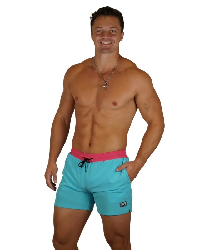 MIAMI VICE MEN TRUNKS 5.5" & 7.5" STRETCH- BLUE