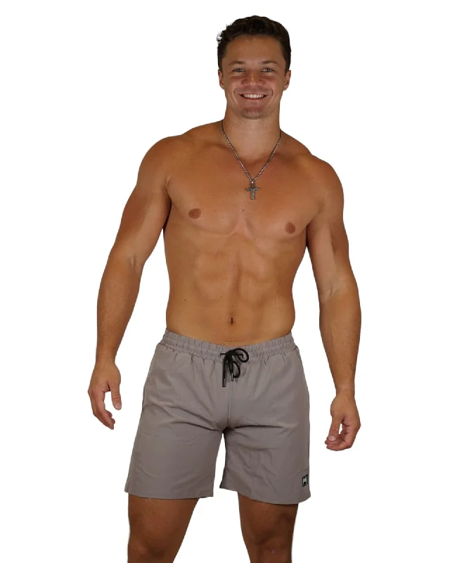 PAPI MEN TRUNKS 5.5" & 7.5" STRETCH- GRAY