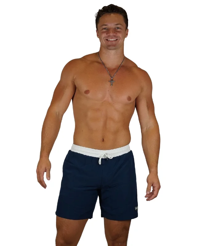 PAPI MEN TRUNKS 5.5" & 7.5" STRETCH- NAVY BLUE