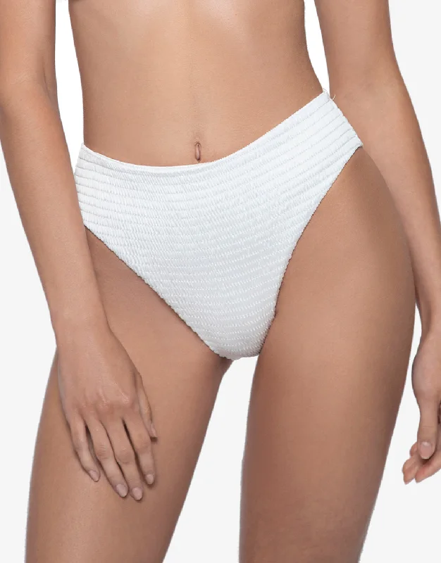 Pure Hillary High Waist Bikini Pant - White