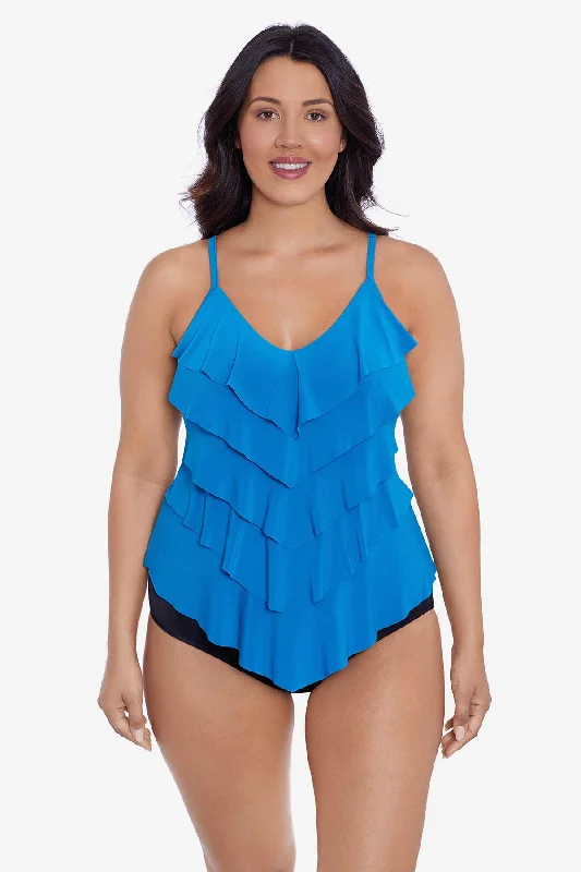 Rachel Tankini Top - Peacock