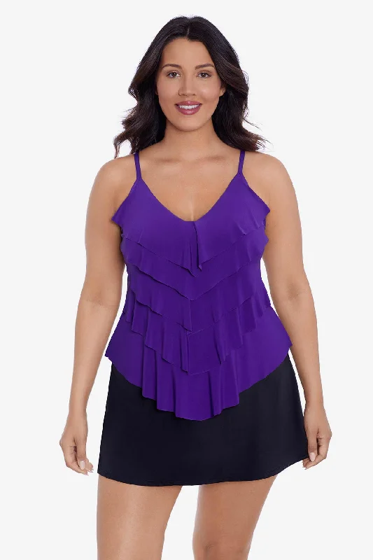 Rachel Tankini Top - Plum