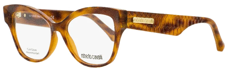 Roberto Cavalli Women's Butterfly Eyeglasses RC5080 Nievole 054 Havana/Gold 53mm