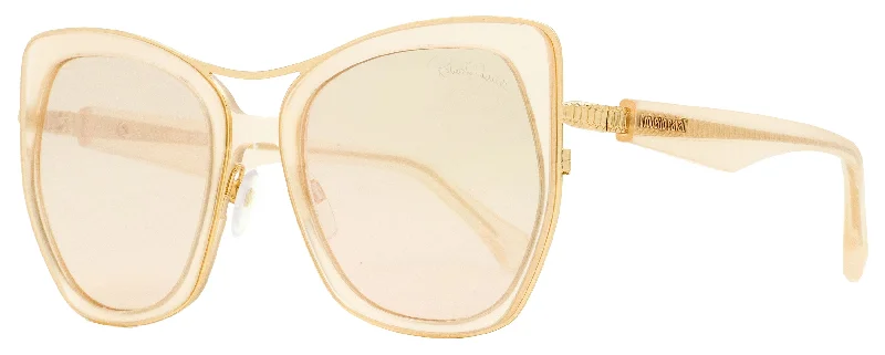 Roberto Cavalli Women's Square Sunglasses RC1093 Montespertoli 72G Gold/Rose 55mm