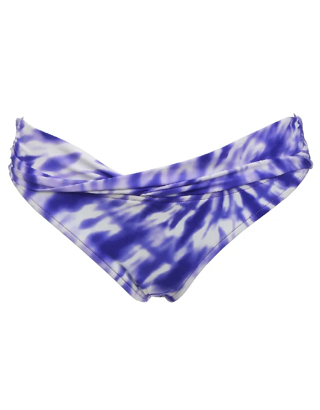 Beach Break Twist Band Hipster Bikini Bottom - Dazzling Blue