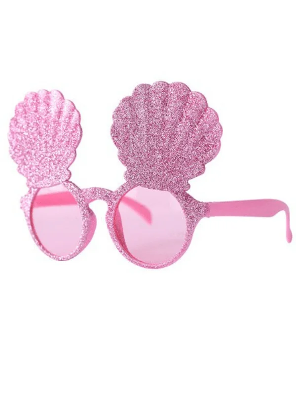 Shining Shell Pink Round Sunglasses