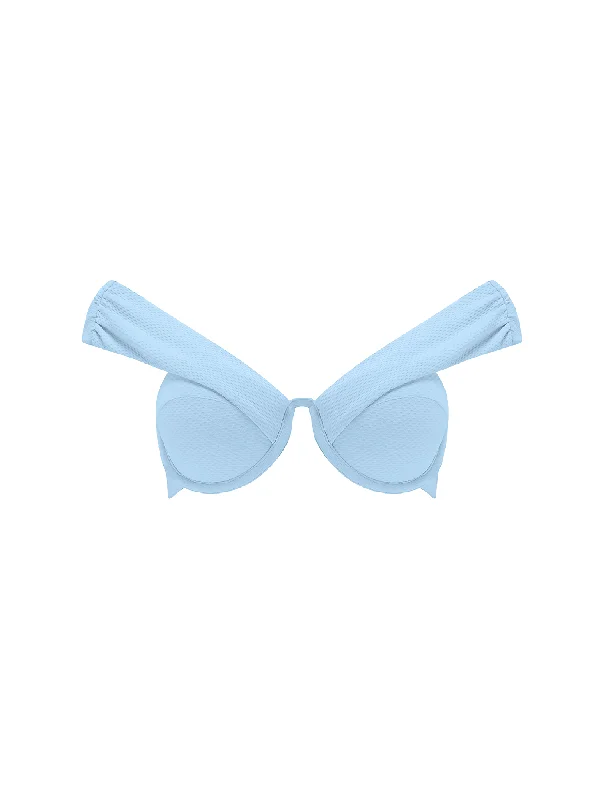 The Bardot Bustier Bra - Powder Blue