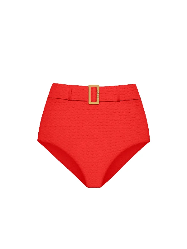 The Belted Brief - Grapefruit (Embossed)