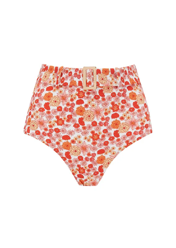 The Belted Brief - Vintage Floral