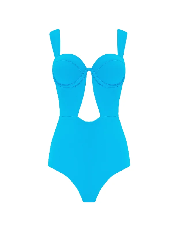 The Bustier Bodysuit - Electric Blue