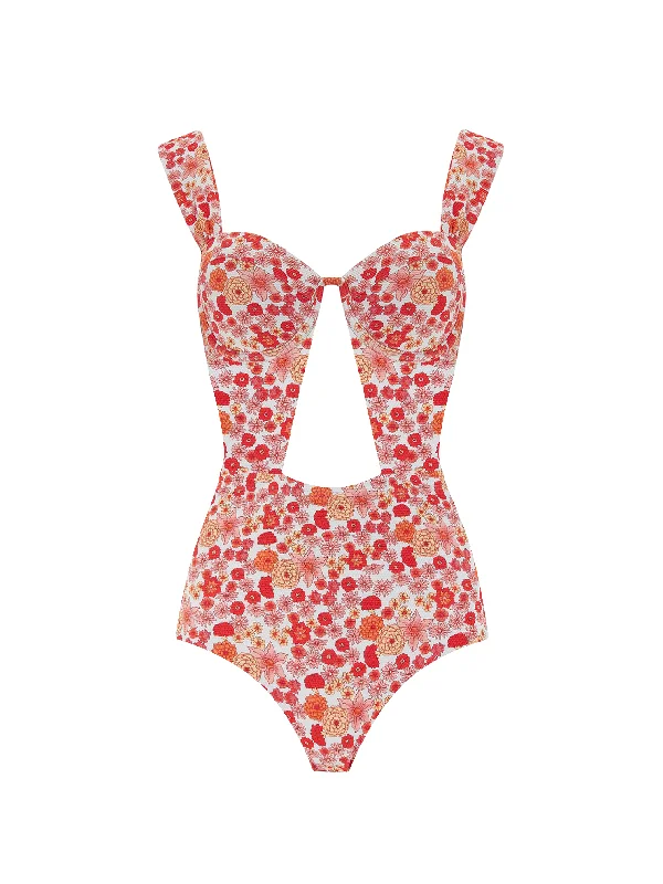 The Bustier Bodysuit - Vintage Floral