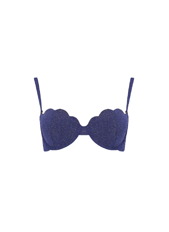 The Contour Bra - Navy Glimmer