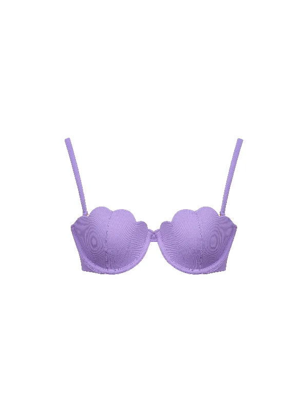 The Contour Bra - Violet (Ribbed)