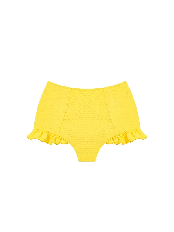 The Frill Seeker Brief - Lemon (Embossed)