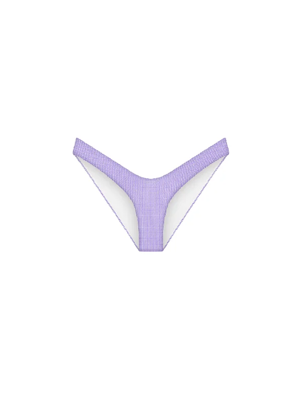 The High Cut French Brief - Violet (Microcheck)