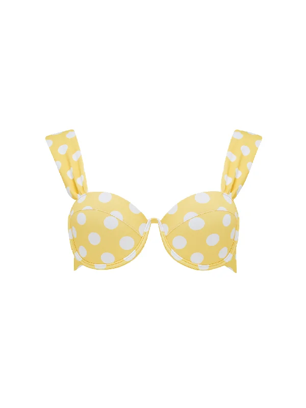 The Modern Bustier Bra - Sunbeam Bold Polka Dots