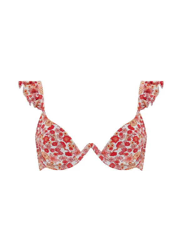 The Ruffle Bra - Vintage Floral